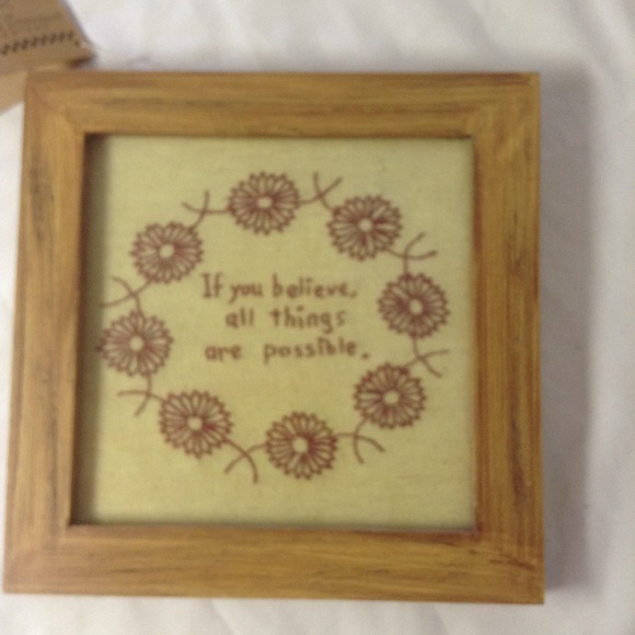 Lisa Johnson Other - "If you believe all things are possible" sign